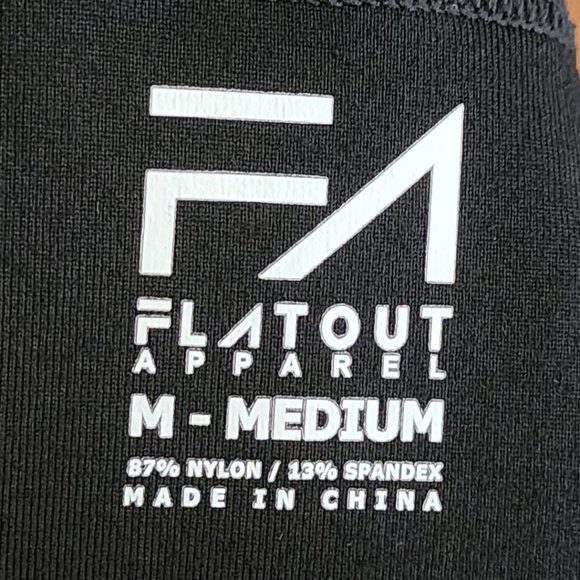 Flatout Apparel Black Strappy Longline Sports Bra - Picture 4 of 4